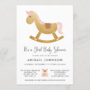 Search for horse baby girl shower invitations Minimal