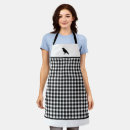 Search for black raven aprons Black and white