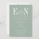 Search for sage green and white wedding invitations Typography