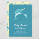 Search for narwhal baby shower invitations Whale