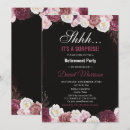 Search for pink surprise invitations Surprise retirement party