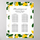 Search for lemon wedding seating charts Greenery