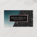 Search for black and teal business cards Makeup artist