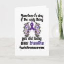 Search for purple awareness ribbon cards Warrior