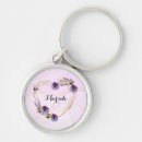 Search for romantic flowers key rings For her