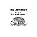 Search for hedgehog rubber stamps Return address