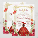 Search for red dress invitations Mis quince anos