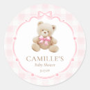 Search for bear pink Girl baby shower