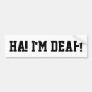 Search for deaf bumper stickers Funny