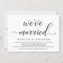Search for elopement wedding reception invitations Eloped