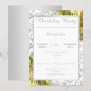 Search for border in white silver invitations Floral