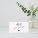 Search for hello beautiful business cards Trendy