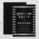 Search for faux silver foil invitations High school