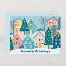 Search for snowy village christmas cards Houses