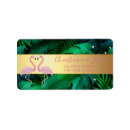 Search for palm leaf return address labels Green