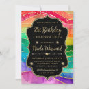 Search for alcohol birthday invitations Gold
