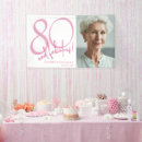 Search for 80th birthday banners Elegant birthday party