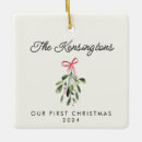 Search for mistletoe christmas tree decorations Our first christmas