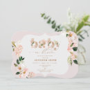 Search for blush pink gold baby shower invitations Baby in bloom