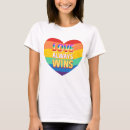 Search for love always wins tshirts Flag