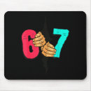 Search for meme mousepads Six seven