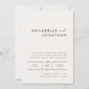 Search for contemporary wedding invitations Black and white