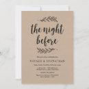 Search for leaves rehearsal dinner invitations Rustic