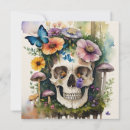 Search for skull art invitations Spooky