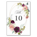 Search for winter wedding table cards Watercolor floral