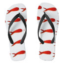 Search for red fish jandals Swimming