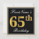 Search for elegant 65th birthday invitations 65 years old