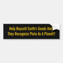 Search for pluto bumper stickers Funny