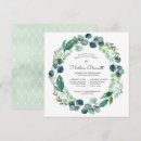 Search for eucalyptus christening invitations Elegant