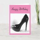 Search for high heel birthday cards Pink