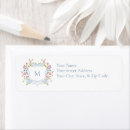 Search for formal wedding return address labels Botanical