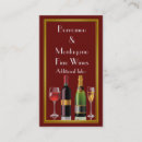 Search for liquor business cards Wine bottle