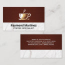 Search for waiter business cards Coffee