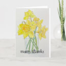 Search for daffodil thank you cards Watercolor