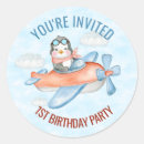 Search for aeroplane birthday stickers Blue
