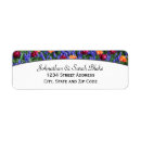 Search for red and purple return address labels Elegant