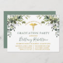 Search for eucalyptus graduation invitations Sage green