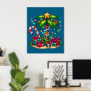 Search for tropical christmas art Palm tree