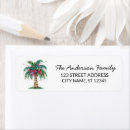 Search for tropical christmas return address labels Hawaii