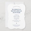 Search for navy rehearsal dinner invitations Minimalist