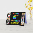 Search for 6th birthday cards 6 years old