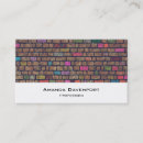 Search for brick business cards Colourful