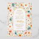 Search for navy blue and orange wedding invitations Floral