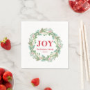 Search for joy of christmas napkins Elegant