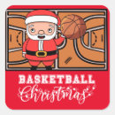 Search for basketball christmas stickers Santa