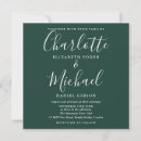 Search for elegant emerald green wedding invitations Simple